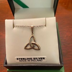 BNIB sterling silver pendant and chain made in Ireland